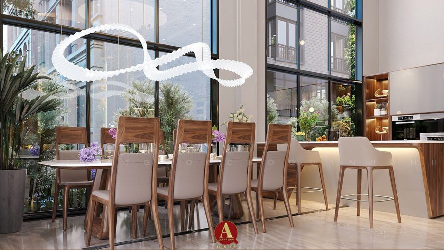 Vẻ đẹp của bàn ăn gỗ óc chó – Khi tự nhiên chạm đến nghệ thuật