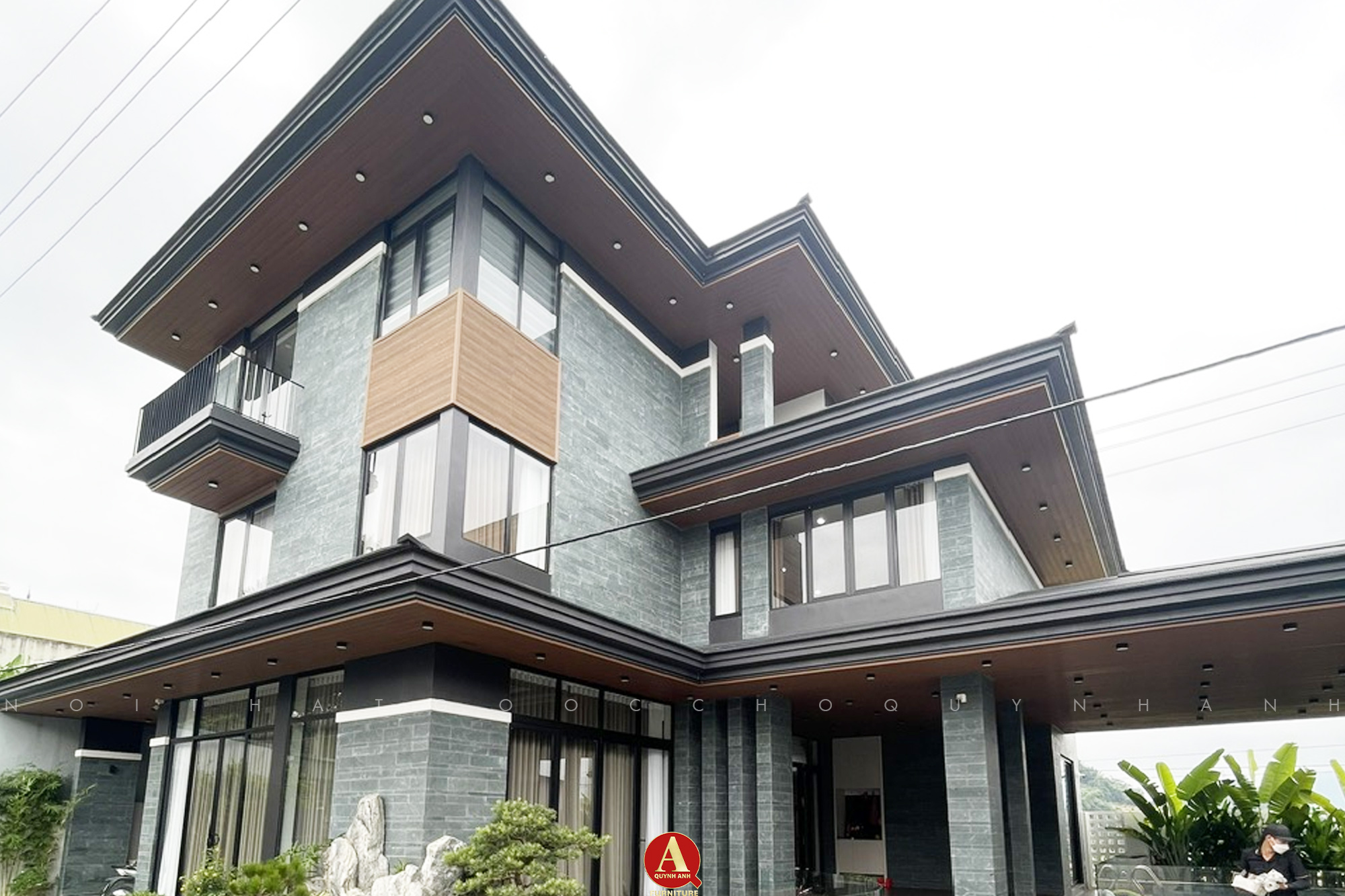 Dự án thi công nội thất gỗ óc chó