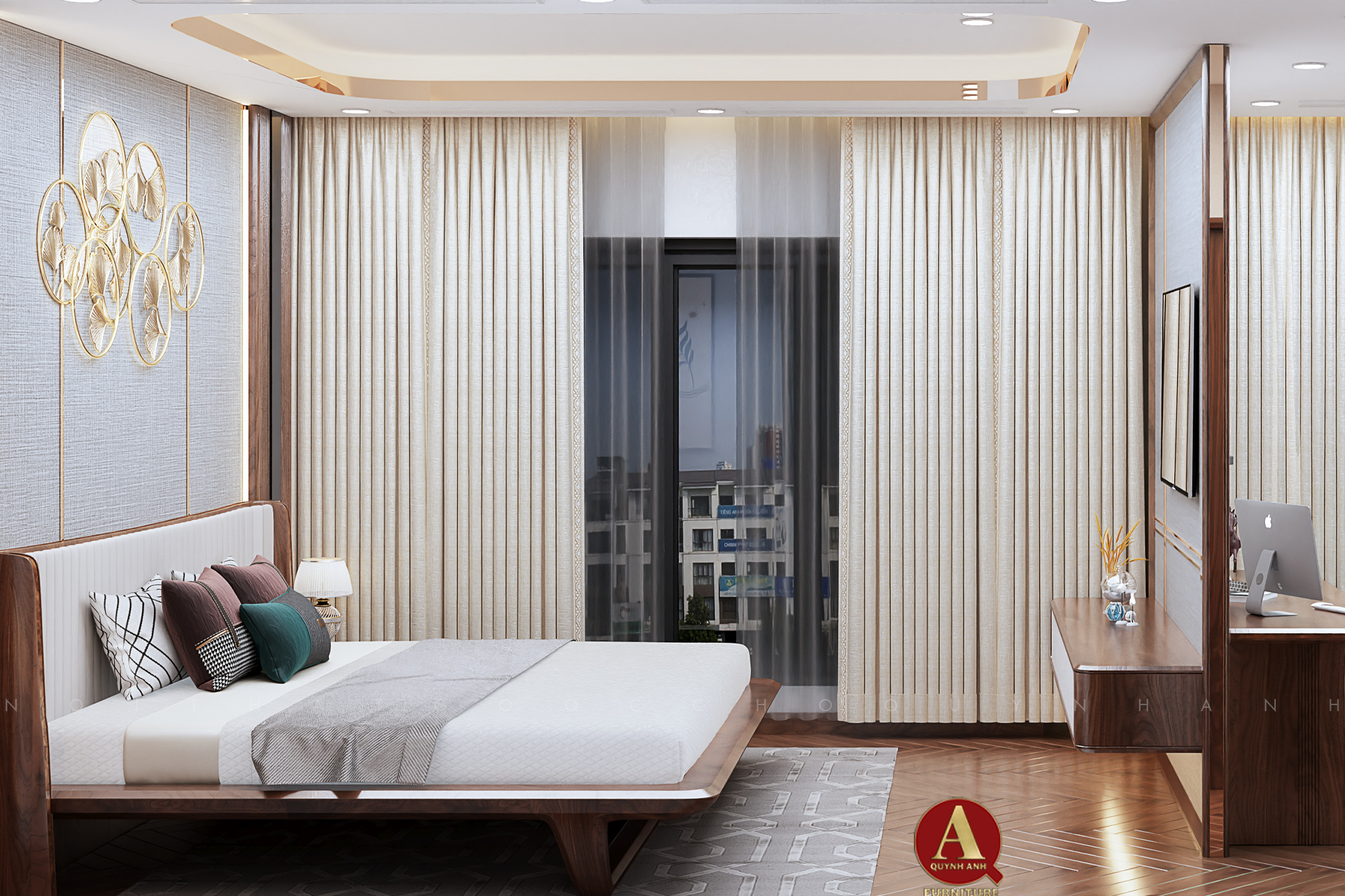 NỘI THẤT PHÒNG NGỦ chung cư cao cấp