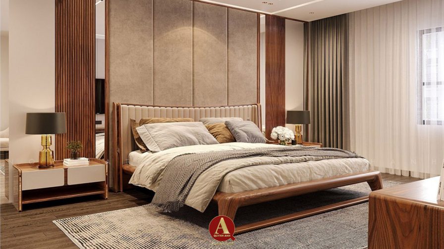 Giường Ngủ Gỗ Óc Chó – Khi Giấc Ngủ Trở Thành Nghệ Thuật Sống Của Người Có Gu
