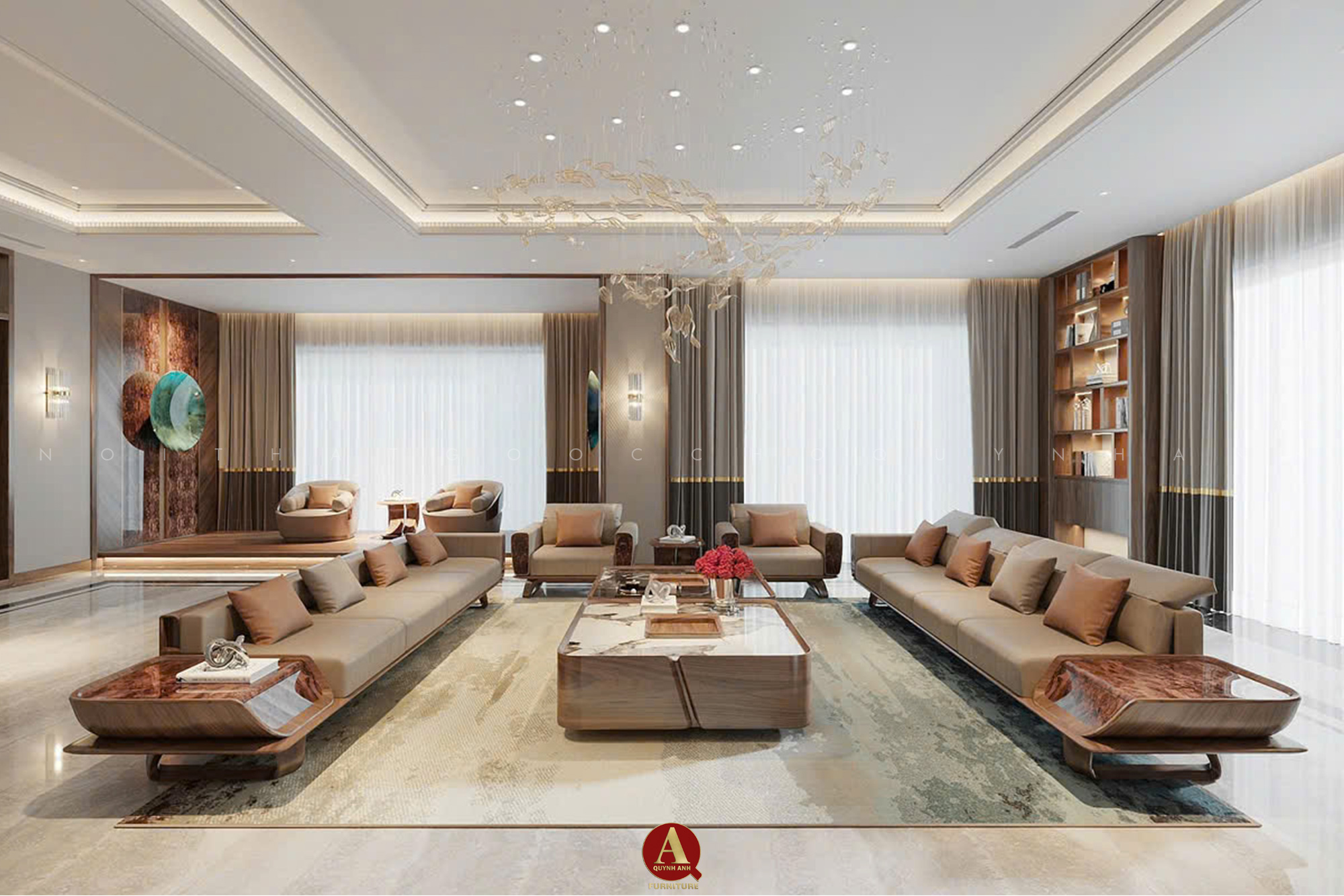 NộI THẤT PHÒNG KHÁCH CHUNG CƯ CAO CẤP