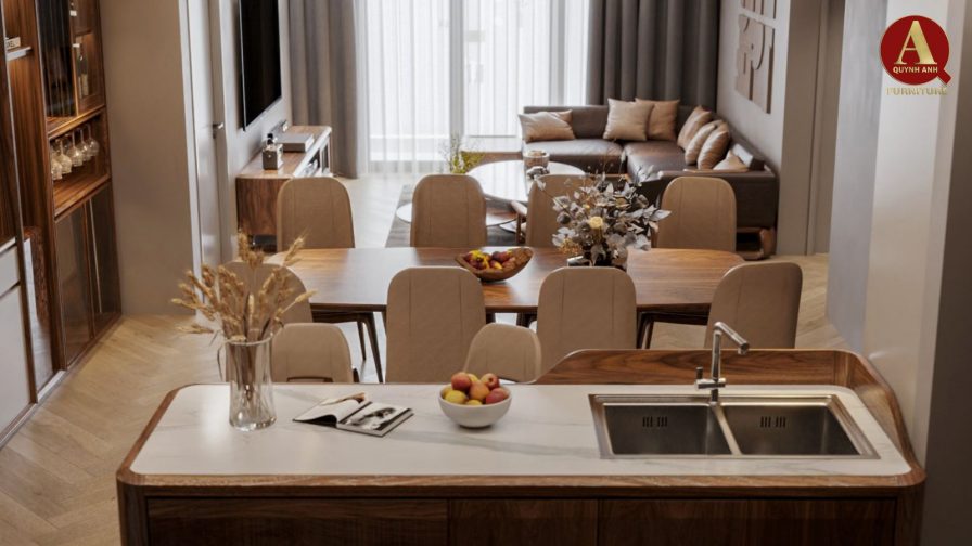 Thiết kế nội thất óc chó – Giải pháp sang trọng cho không gian hiện đại