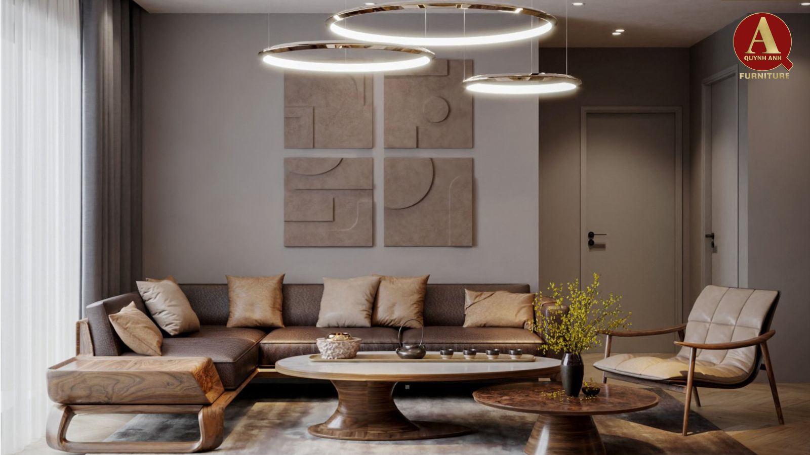 Thiết kế nội thất biệt thự-phong cách hiện đại