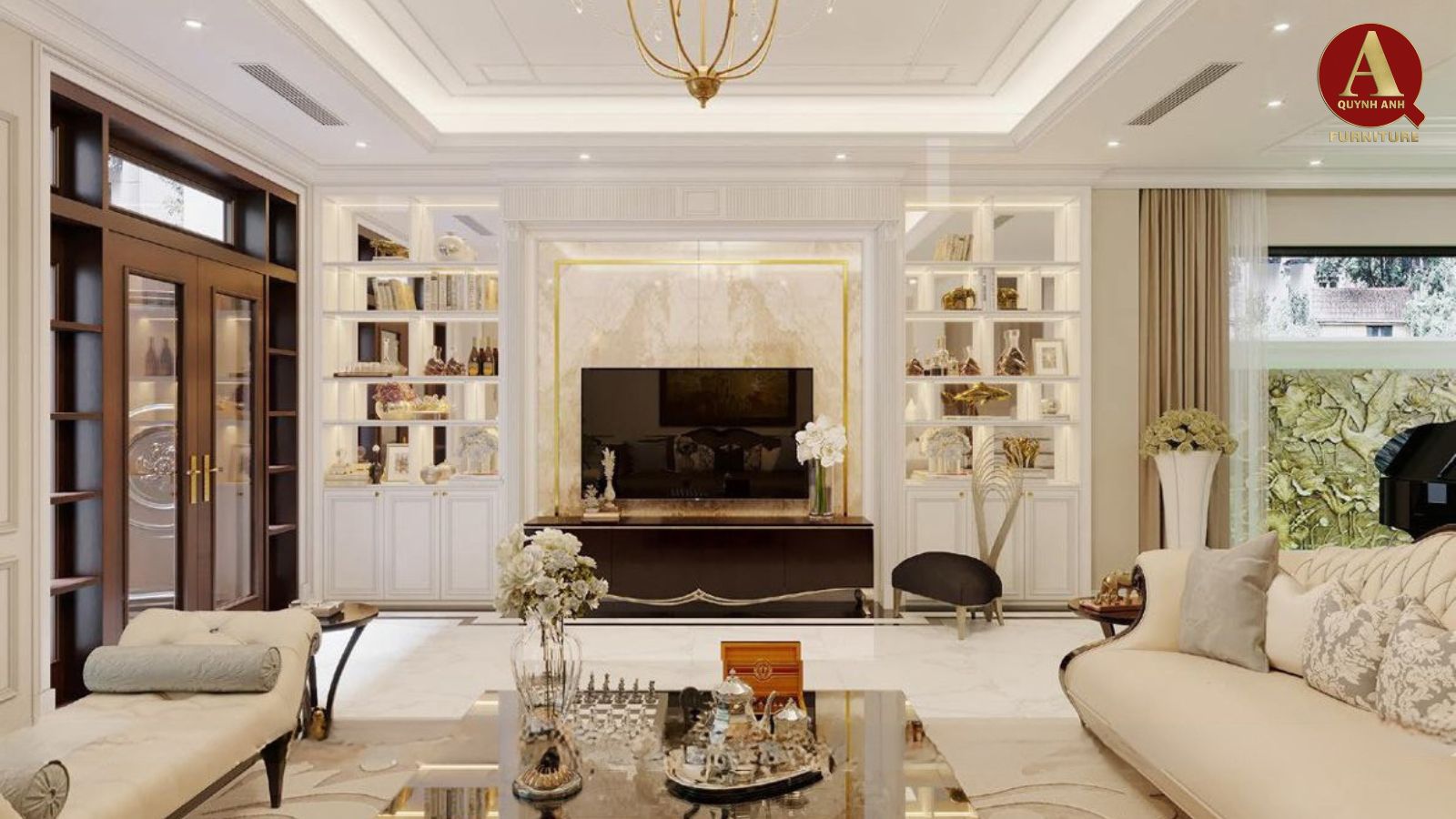 Thiết kế nội thất biệt thự-Phong cách tân cổ điển