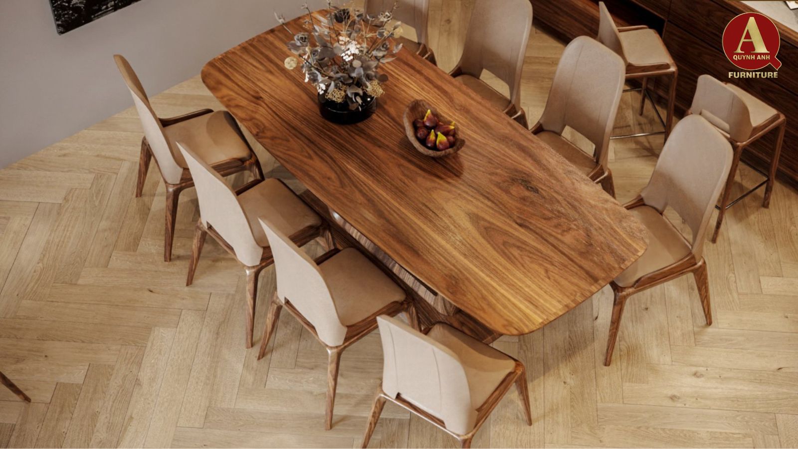 Thiết kế nội thất óc chó-Phòng bếp