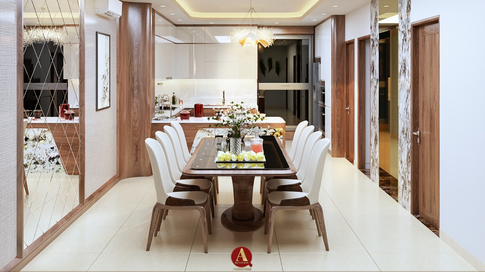 Kiến tạo không gian sống nghệ thuật với nội thất gỗ óc chó tinh xảo