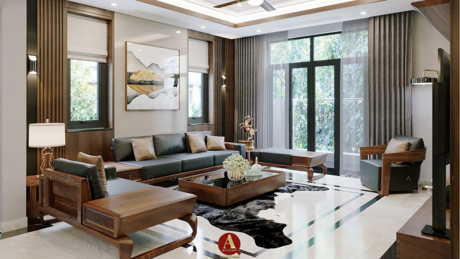 Biệt thự gỗ óc chó – Dấu ấn đẳng cấp trong từng chi tiết