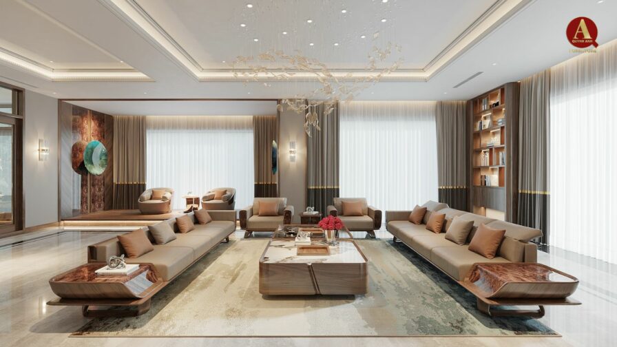 T’s House | Vẻ đẹp sang trọng với nội thất gỗ óc chó