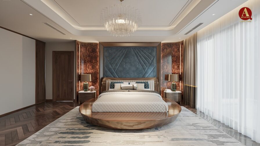 Giường ngủ gỗ óc chó – Nền tảng cho không gian nghỉ ngơi trong ngôi nhà cao cấp