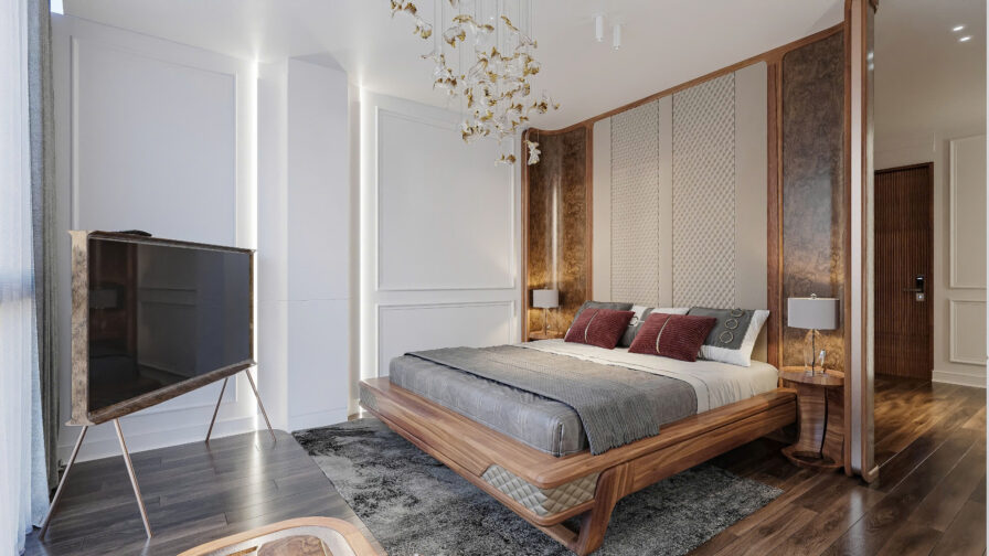 Nội Thất Phòng Ngủ Gỗ Óc Chó Luxury – Đẳng Cấp Độc Bản Cho Không Gian Nghỉ Ngơi